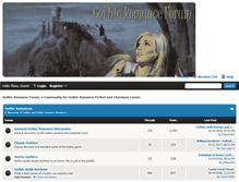 Tablet Screenshot of gothicromanceforum.com